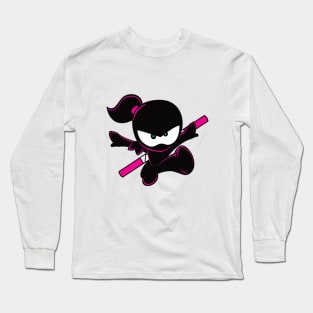 Ninja Kidz Pink Long Sleeve T-Shirt